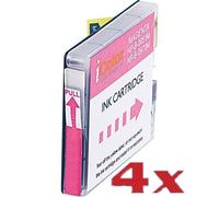 iColor 4 cartouches compatibles Brother LC970M et LC1000M - Magenta