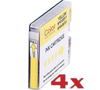 iColor 4 cartouches compatibles Brother LC970Y et LC1000Y - Jaune