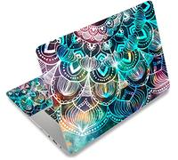 icolor Film de protection autocollant en vinyle pour ordinateur portable 13", 13,3", 14", 15", 15,4", 15,6", 15,6", film de protection autocollant décoratif (fleur bleue)