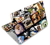 icolor Film de protection autocollant en vinyle pour ordinateur portable 13", 13,3", 14", 15", 15,4", 15,6", 15,6", film de protection autocollant décoratif (chien)