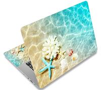 icolor Film de protection autocollant en vinyle pour ordinateur portable 13", 13,3", 14", 15", 15,4", 15,6", 15,6", film de protection autocollant décoratif (étoile de mer)