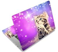 icolor Finest Folia Film de protection autocollant en vinyle pour ordinateur portable 13", 13,3", 14", 15", 15,4", 15,6", 15,6", film de protection décoratif (petit chat)