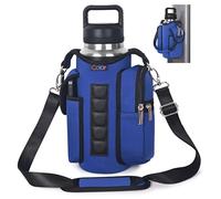 icolor Gymnase Sac magnétique pour Bouteille d'eau avec Poches pour téléphone et Accessoires de Sport pour Homme et Femme,5 aimants - Sac de Sport pour téléphone avec poignée et bandoulière