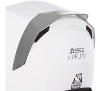 Icon Airflite Aileron arrière Miroir, Argent d’iridium, Taille unique