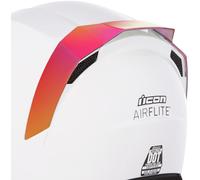 Icon Airflite Aileron arrière Miroir, Rouge iridium, Taille unique