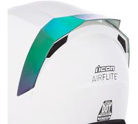 Icon Airflite Aileron arrière Miroir, Vert iridium, Taille unique
