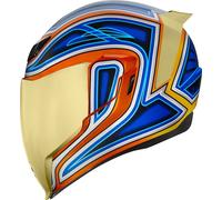 Icon Airflite El Centro Casque, bleu/orange, Taille XS (53/54)