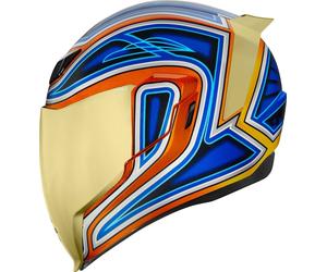 Icon Airflite El Centro Casque, bleu/orange, Taille XS (53/54)