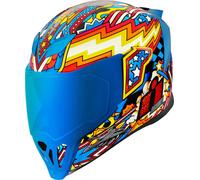 Icon Airflite Flyboy Casque, bleu-jaune, taille S pour homme