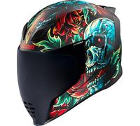Icon Airflite Omnicrux MIPS Casque, noir-rouge-bleu, taille S pour homme