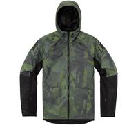 Icon Airform Battlescar, veste en textile M Vert Foncé/Noir Vert Foncé/Noir