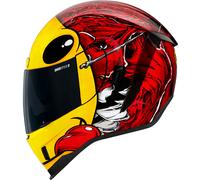 Icon Airform Brozak MIPS, casque intégral XS Rouge/Jaune/Noir/Rouge Rouge/Jaune/Noir/Rouge