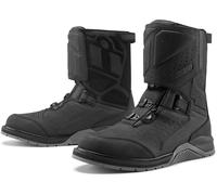 Icon Alcan, bottes imperméables 10 US Noir/Gris Noir/Gris