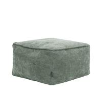 Icon Amara Chenille Tabouret, Pouf Repose Pieds avec Remplissage, Vert