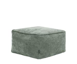 Icon Amara Tabouret Chenille, Pouf Repose Pieds avec Remplissage, Tabouret Pouf, Meuble Salon, Decoration Chambre, Vert Sauge