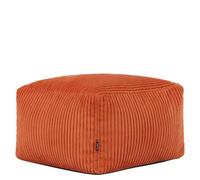Icon Amara Velours Côtelé Tabouret, Pouf avec Remplissage, Terre Cuite | Fabriqué en Europe, Pouf Poire, Pouf Repose Pieds, Tissu en Velours Côtelé Doux, Tabouret Pouf pour Chambre et Salon
