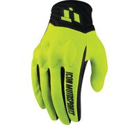 Icon Anthem 2 Gants de moto, Jaune néon, Taille 3XL