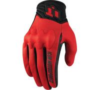 Icon Anthem 2 Gants de moto, Rouge/Noir, Taille S