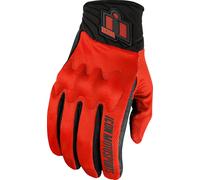 Icon Anthem 3 Gants de moto, rouge, taille L pour homme