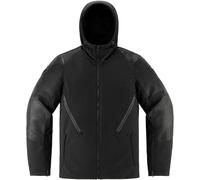 Icon Basehawk 2, veste en cuir-textile S Noir Noir