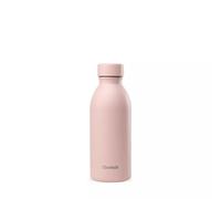 Qwetch - Bouteille Isotherme 500ml Pastel Rose - ICON - Gourde Design Compacte et Élégante Inox Recyclé - 24h Froid et 12h Chaud - Etanche, Sans BPA