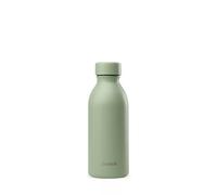 Qwetch - Bouteille Isotherme 500ml Vert Tilleul - ICON - Gourde Design Compacte et Élégante Inox Recyclé - 24h Froid et 12h Chaud - Etanche, Sans BPA