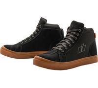 Icon Carga Chaussures de moto, noir-brun, taille 45 46 pour homme