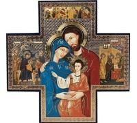 Icon Croix 15 x 15 cm Image Sainte Famille Icône Sainte