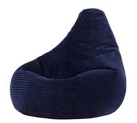 Icon Dalton Enfant Pouf Velours Côtelé avec Remplissage, Bleu