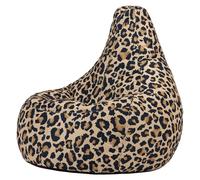 Icon Dalton Kyoto Pouf Exterieur, Pouf Poire avec Remplissage, Chaise Confortable, Fauteuil Salon Confortable, Meuble Salon, Chaise de Jardin, Salon de Jardin Exterieur, Fauteuil Exterieur, Léopard