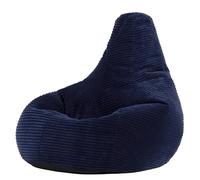 Icon Dalton Pouf Enfant, Velours Côtelé, Pouf Poire avec Remplissage, Chaise Enfant, Fauteuil Chambre, Meuble Chambre, Meuble Salon, Bleu Marine