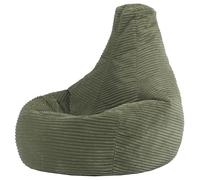 Icon Dalton Pouf Enfant, Velours Côtelé, pour Poire avec Remplissage, Chaise Enfant, Fauteuil Chambre, Meuble Chambre, Meuble Salon, Vert Sauge