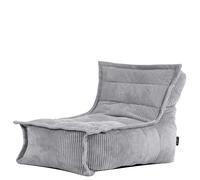 Icon Dolce Pouf Enfant, Fauteuil Velours Côtelé, Pouf Poire avec Remplissage, Chaise Enfant, Fauteuil Chambre, Meuble Chambre, Meuble Salon, Gris