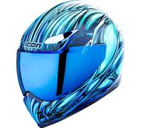 Icon Domain Nouveau, casque intégral S Bleu/Turquoise Bleu/Turquoise