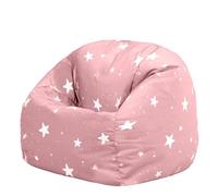 Icon Étoiles Pouf Enfant, Pouf Poire avec Remplissage, Rose