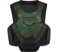 Icon Field Armor Softcore Camo, gilet de protection niveau 1 3XL/4XL Noir/Vert Noir/Vert