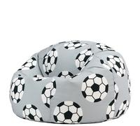 Icon Football Pouf Enfant, Collection Imprimée, Pouf Poire Ado avec Remplissage, Chaise Enfant, Fauteuil Chambre, Meuble Chambre, Meuble Salon