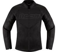 Icon Hooligan CE, veste textile femme L Noir Noir
