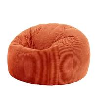 Icon Kingston Pouf Velours Côtelé, Pouf Poire avec Remplissage, Fauteuil Salon Confortable, Fauteuil Chambre, Meuble Salon, Decoration Chambre, Terre Cuite