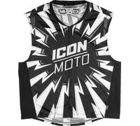 Icon Mil-Spec 3, gilet de signalisation L/XL Noir/Blanc Noir/Blanc