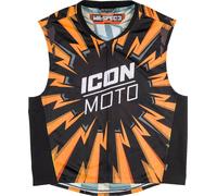Icon Mil-Spec 3, gilet de signalisation S/M Noir/Orange/Blanc Noir/Orange/Blanc