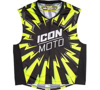 Icon Mil-Spec 3, gilet de signalisation XXL/3XL Noir/Jaune Néon/Blanc Noir/Jaune Néon/Blanc