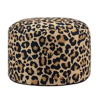 Icon Milano Kyoto Tabouret, Pouf Exterieur, Pouf Repose Pieds avec Remplissage, Jardin, Exterieur, Meuble Salon, Decoration Chambre, Léopard