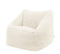 Icon Natalia Bouclé Pouf Enfant, Pouf Poire avec Remplissage, Crème