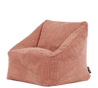 Icon Natalia Fauteuil Pouf Enfant Velours Côtelé avec Remplissage, Rose