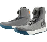 Icon Overlord Vented Bottes de moto, gris, Taille 44