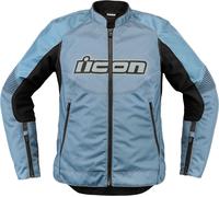 Icon Overlord3, veste textile femme M Bleu/Noir Bleu/Noir
