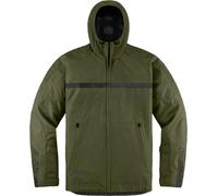 Icon PDX 3 Veste textile de moto, Gris/Noir/Bleu, Taille M