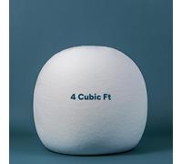 Icon Remplissage Pouf, 4 Pieds Cubes, Blanc, Billes Polystyrene pour Remplissage Pouf, Free Flow Perles, Fabriqué en Europe