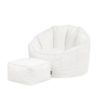 Icon Sirena Bou auteuil Pouf et Tabouret avec Remplissage, Crème